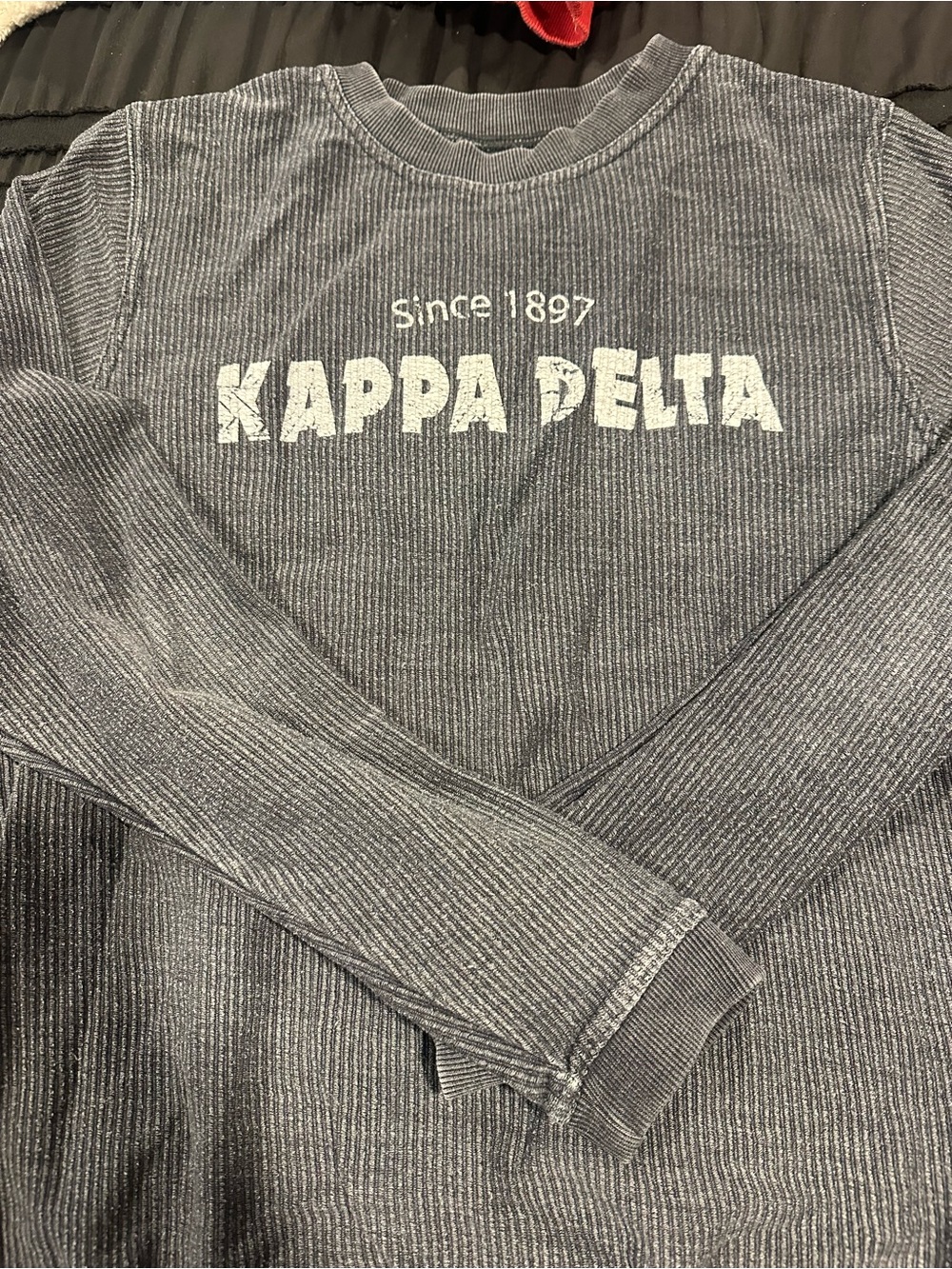 Kappa Delta Ribbed Lightweight Crewneck Sweater
